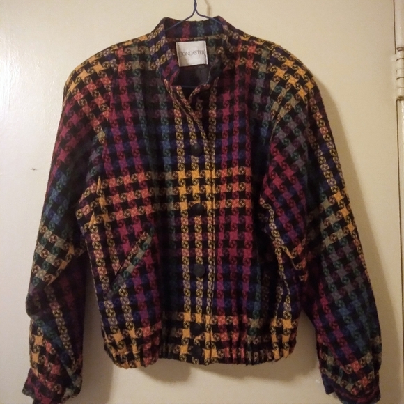 Vintage Jackets & Blazers - Vintage Dorchester Dolman Sleeve Wool Plaid Jacket, 8